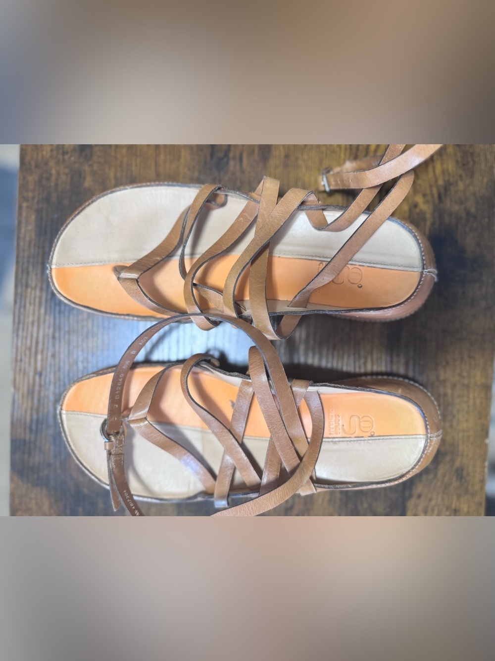Cole Haan G Series Nike Air Strappy Leather Sandals Size 6.5B
